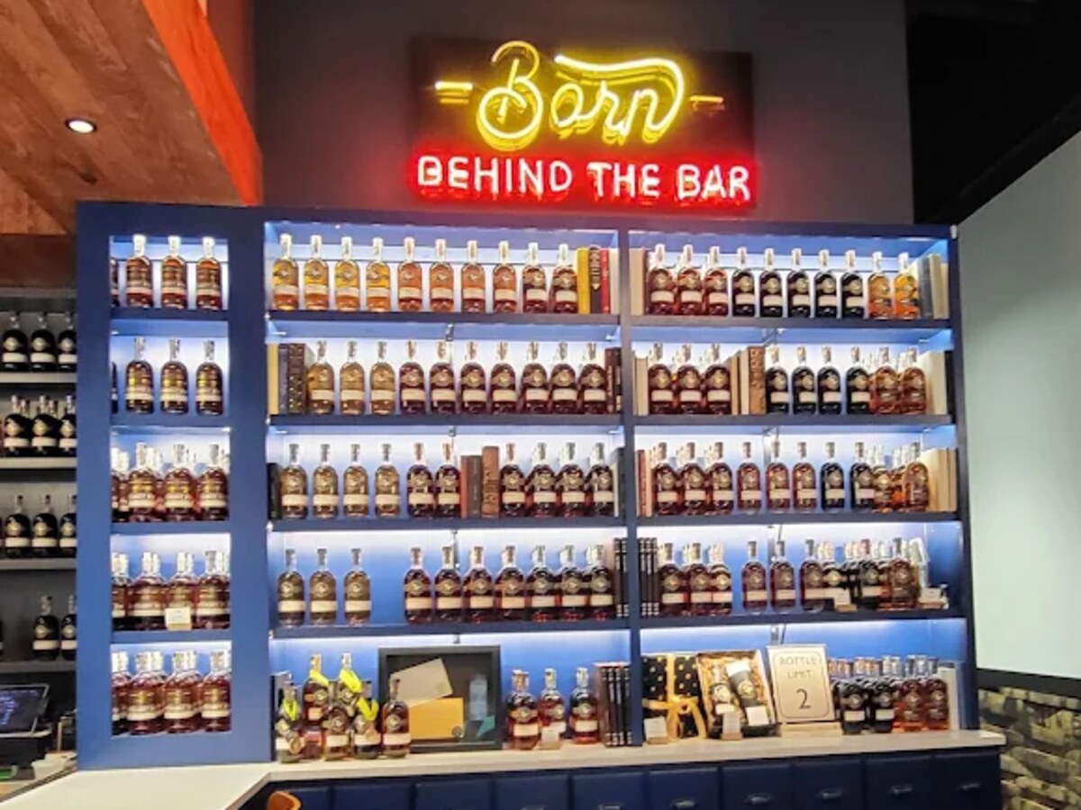 Custom bar and retail lighting installed by KDR Electric Services at Barn Behind the Bar